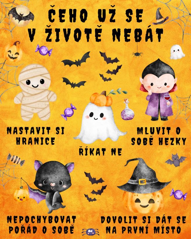 Happy Halloween🎃 Je v seznamu něco, čeho se v životě bojíte? Občas tyhle věci nejsou jednoduché, ale myslete na to, že v...